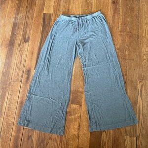 AudenWide Leg Ribbed Gray Pants